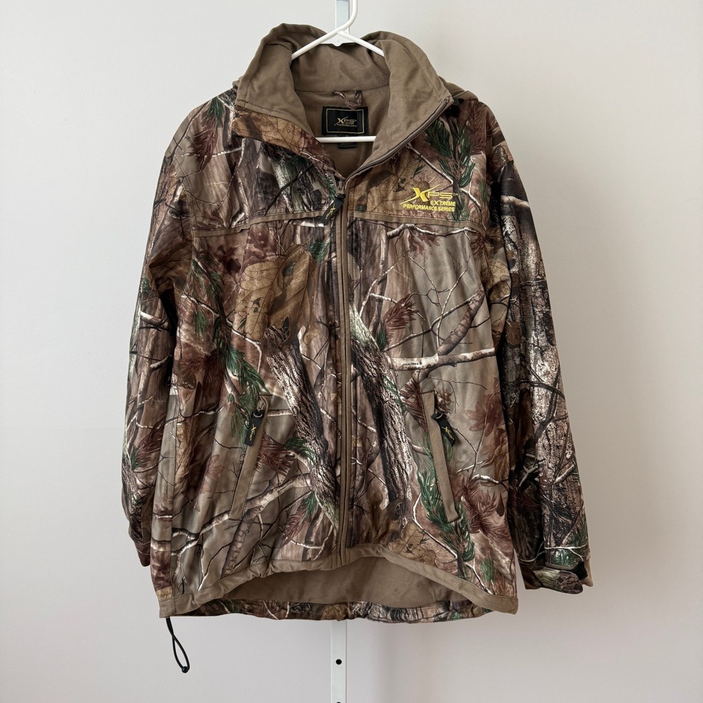 XPS Extreme Performance Series sz M ‎ Realtree Camo Hooded Jacket Brown Outdoors